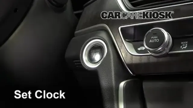 2019 Honda Accord Sport 2.0L 4 Cyl. Turbo Horloge Régler l'horloge